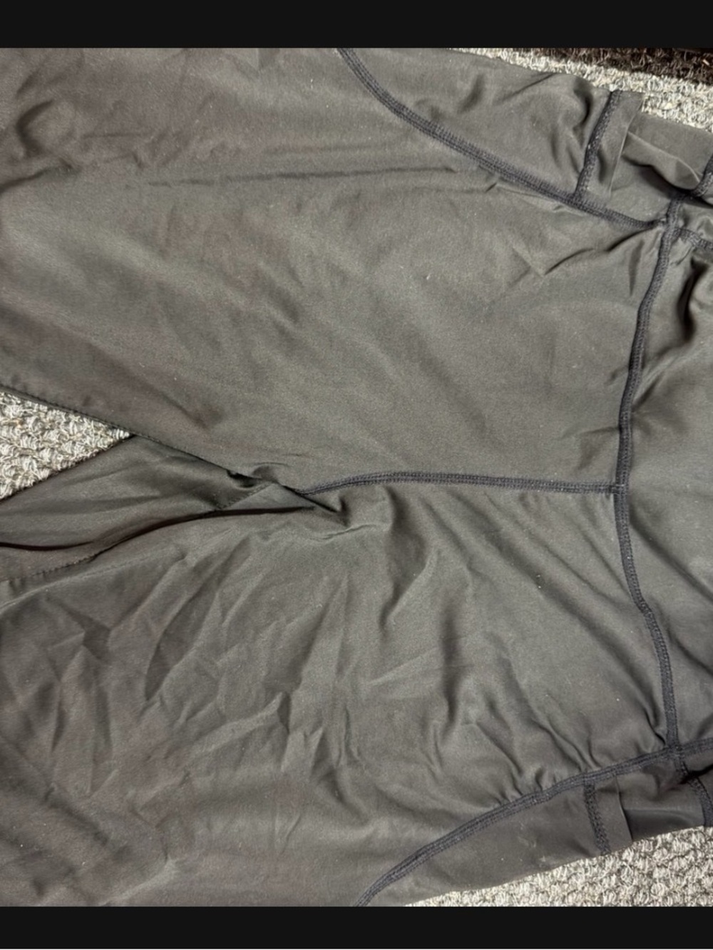 Black Athletic Leggings - Basic Performance